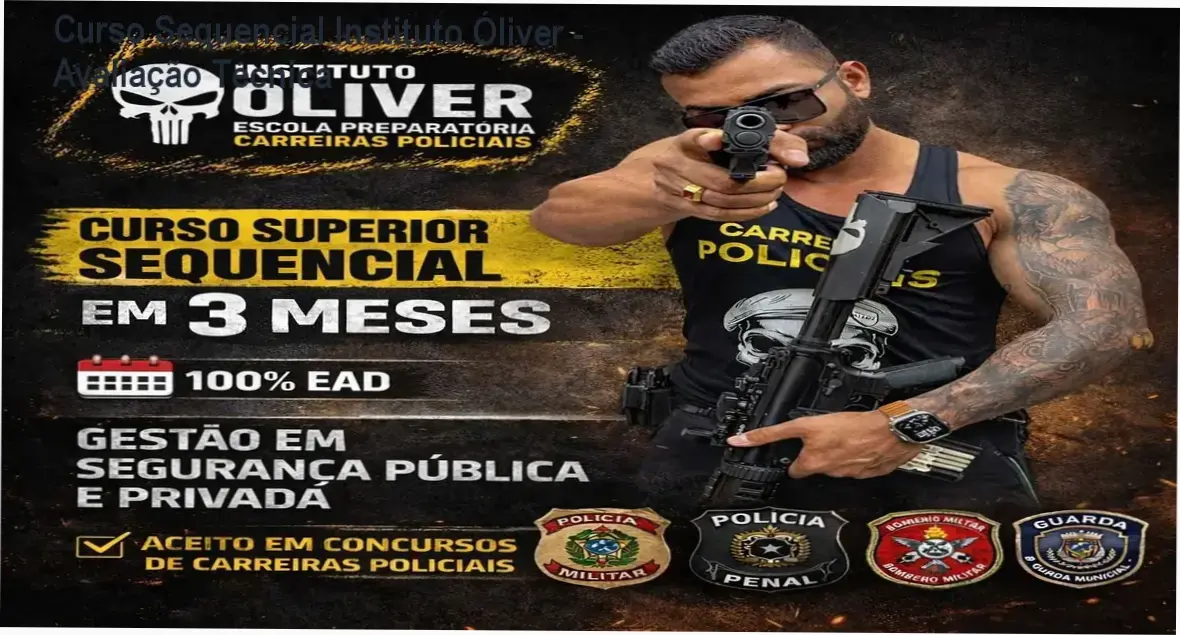 Certificado do Curso Superior Sequencial do Instituto Óliver para concursos policiais
