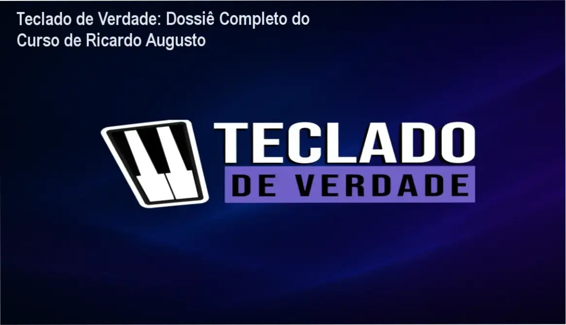 Detalhes do método de ensino do curso Teclado de Verdade de Ricardo Augusto dos Santos