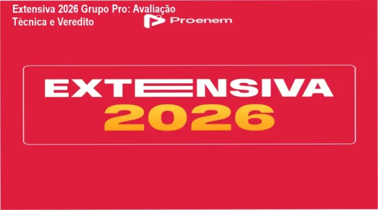 Estudante utilizando a plataforma do curso Extensiva 2026 do Grupo Pro para preparação do ENEM