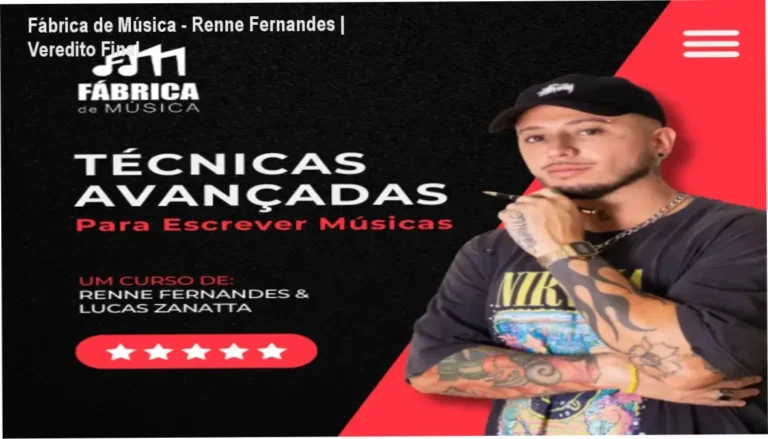 Material didático do curso Fábrica de Música de Renne Fernandes sobre composição musical