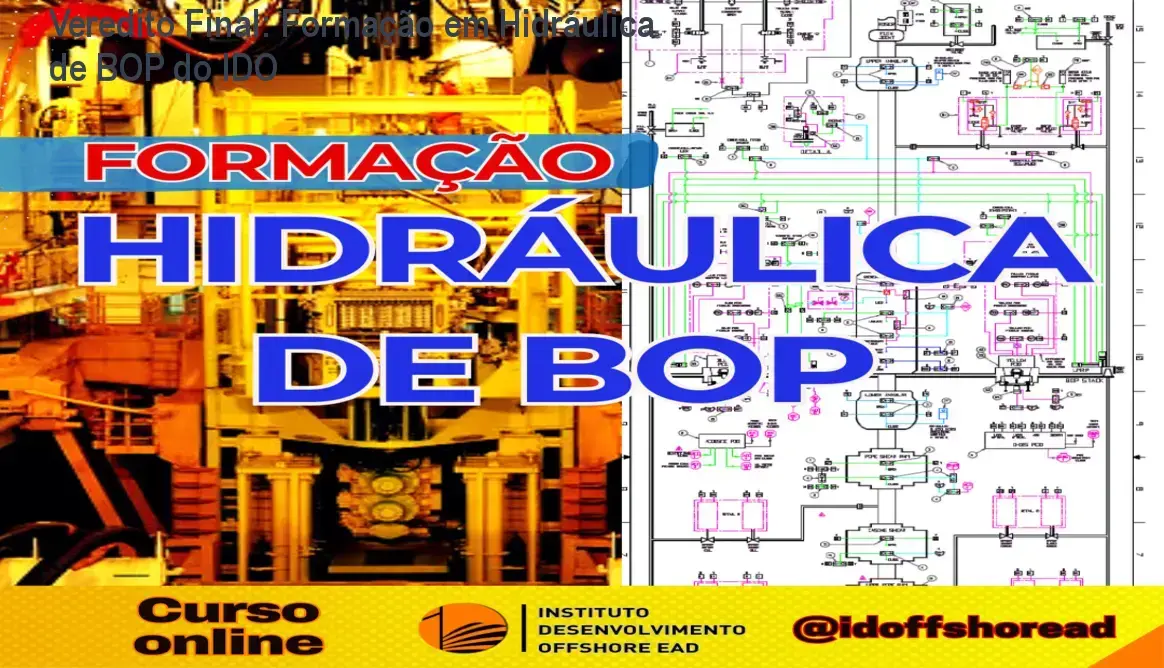 Formação em Hidráulica de BOP do Marcos Pestana mostrando a visão interna dos módulos de diagramas hidráulicos
