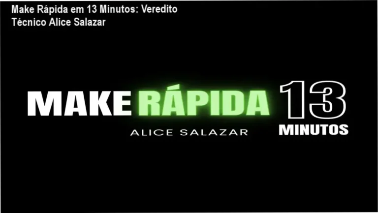 Curso de automaquiagem Make Rápida em 13 Minutos de Alice Salazar