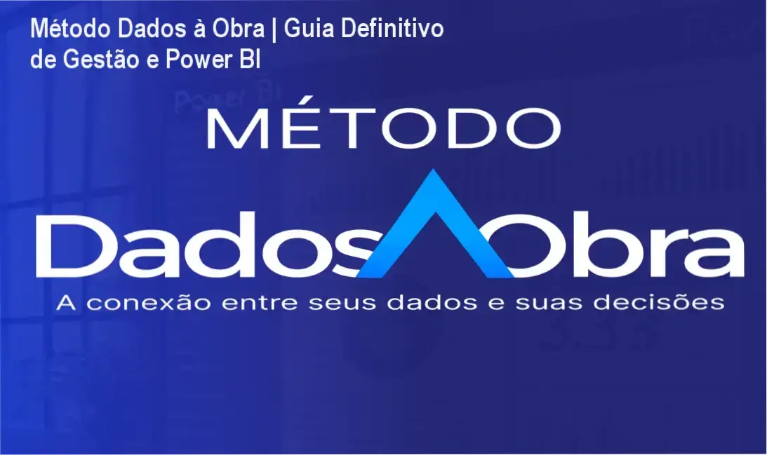 Dashboard de gestão de obras do Método Dados à Obra exibido em tela de computador