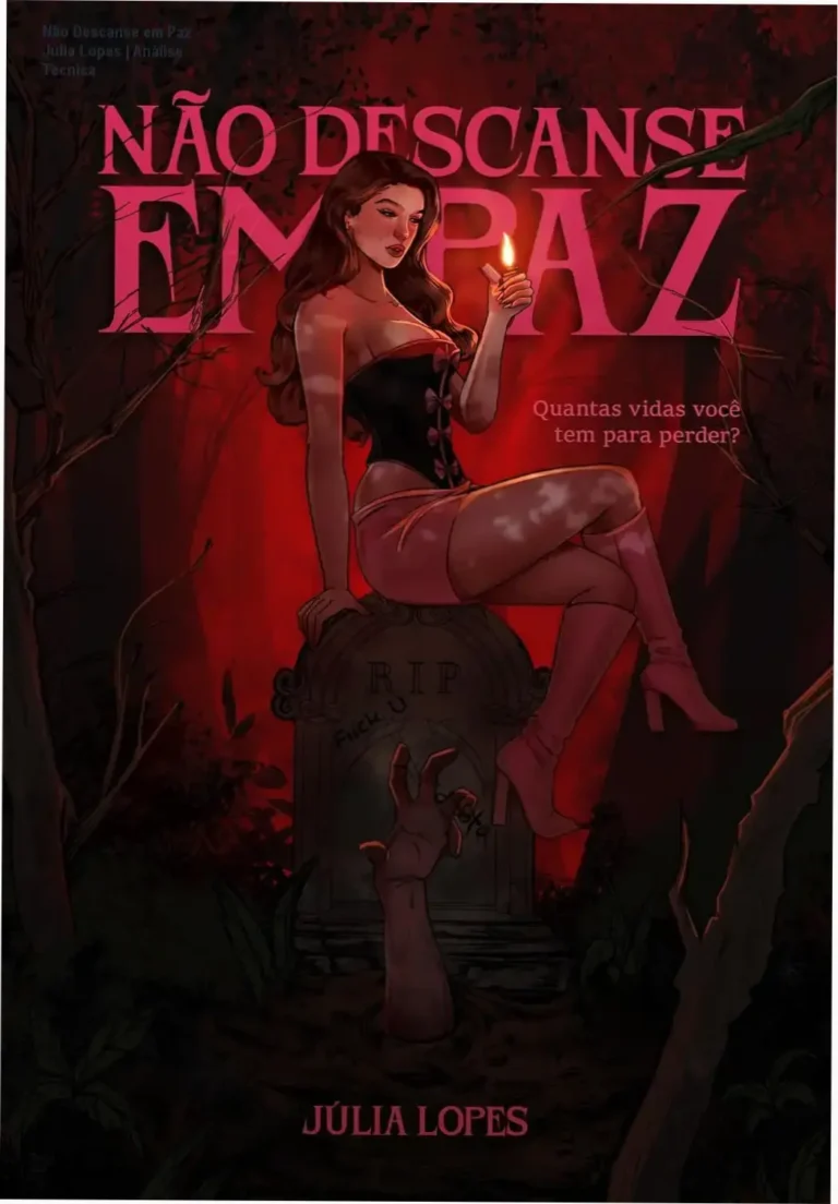 Capa do eBook Não Descanse em Paz de Júlia Lopes, romance gótico e dark romance
