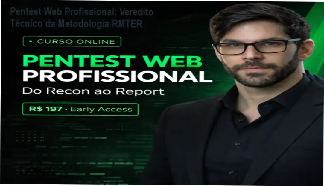 Infográfico da metodologia RMTER do curso Pentest Web Profissional para auditorias de segurança