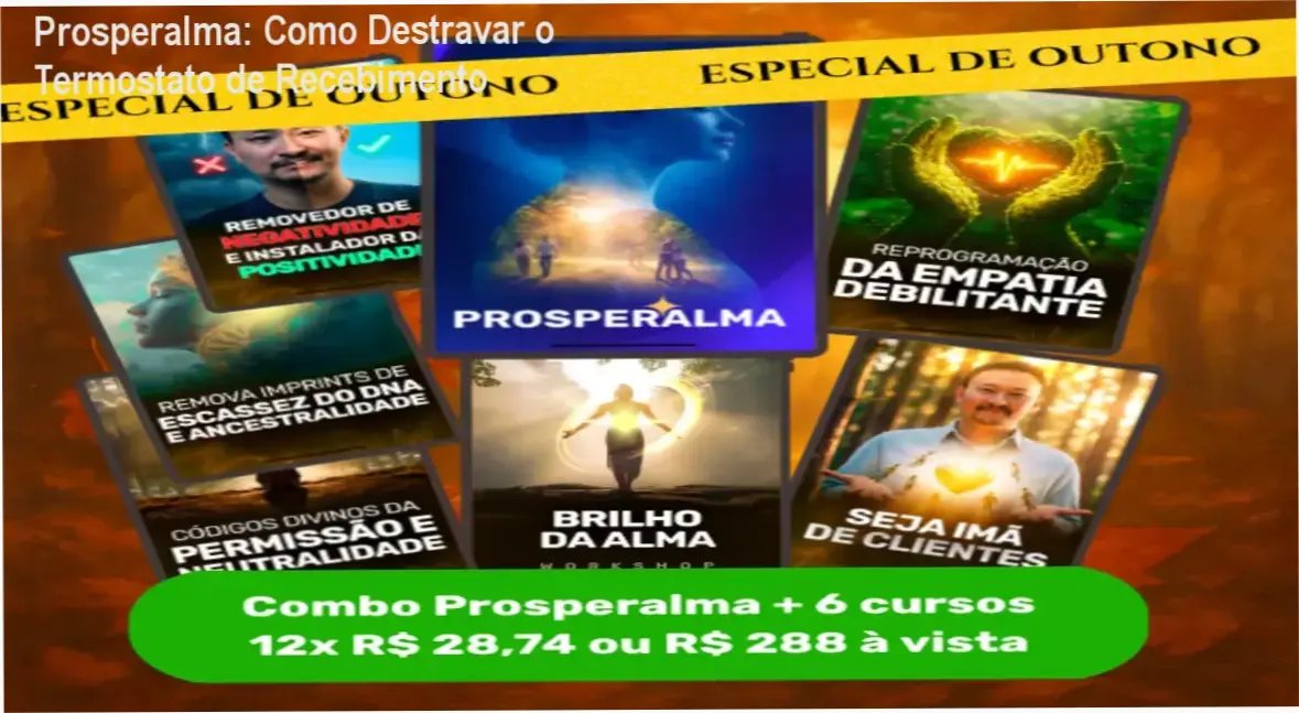 Representação do conceito de Termostato de Recebimento e abundância do método Prosperalma