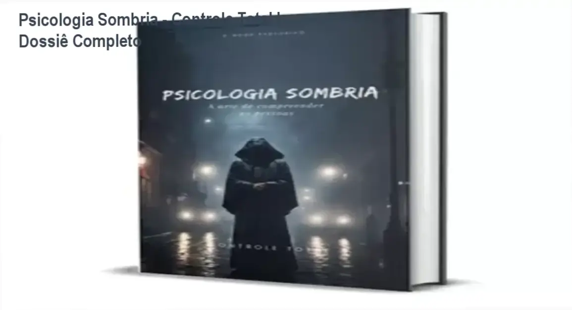 Capa do e-book Psicologia Sombria focada em técnicas de persuasão e leitura comportamental