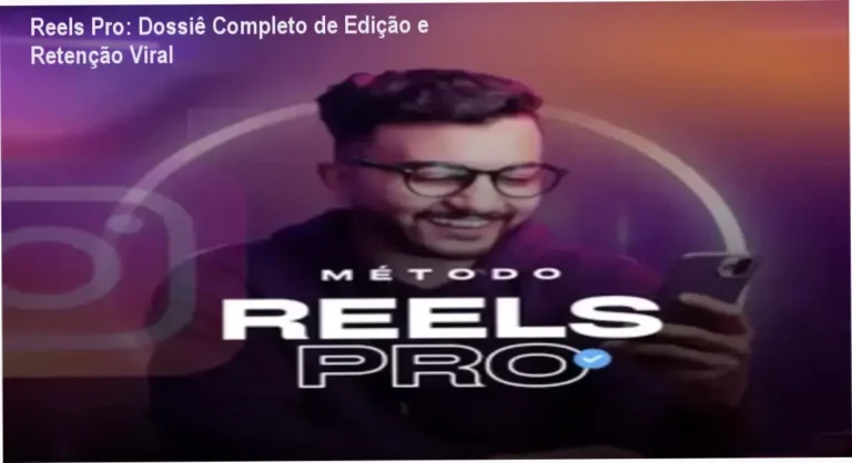 Interface do Reels Pro exemplificando edição dinâmica e legendas para alta retenção