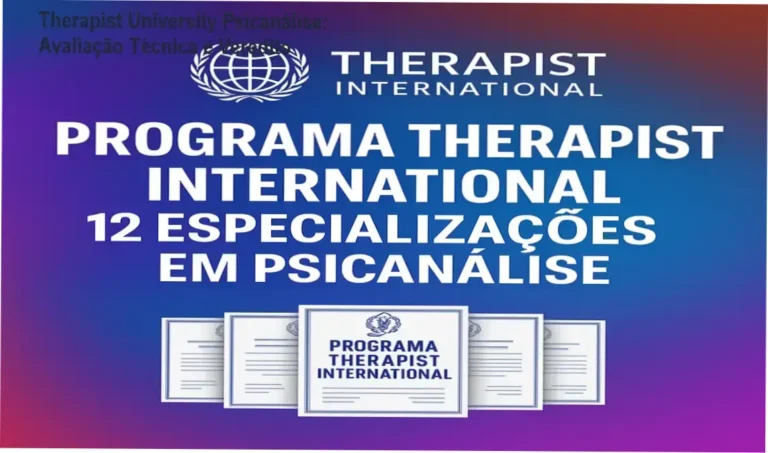 Certificações da Especialização em Psicanálise da Therapist University