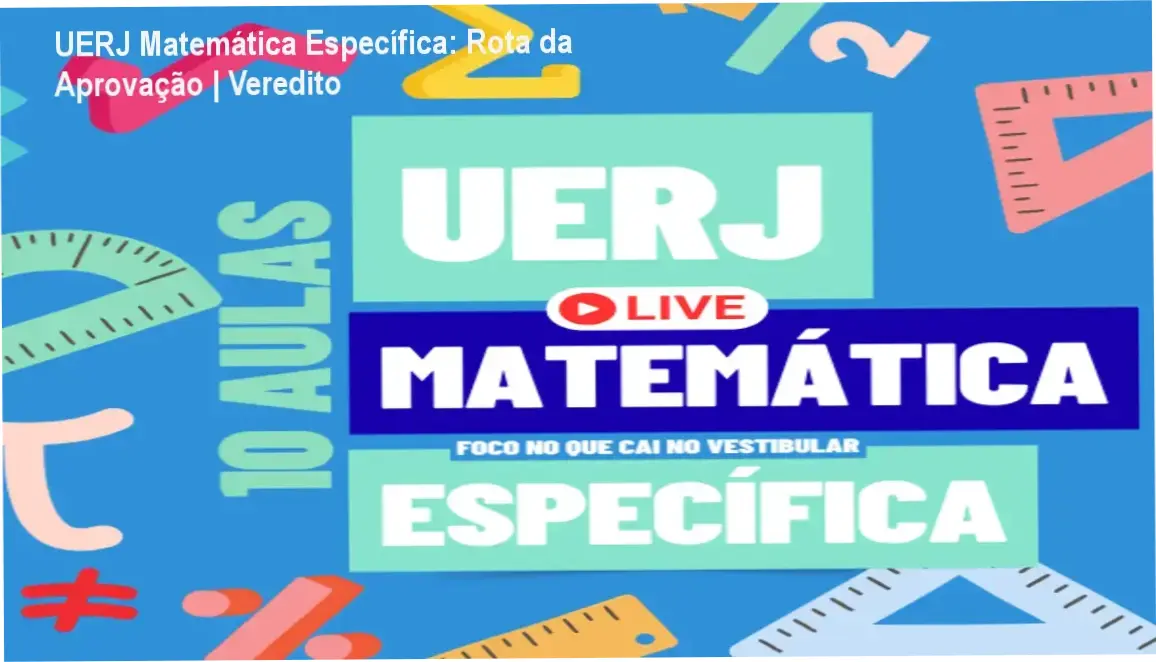 Material de estudo do curso UERJ Matemática Específica Rota da Aprovação
