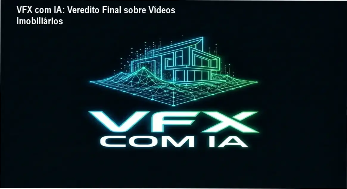 Demonstração de vídeo imobiliário criado com a metodologia VFX com IA
